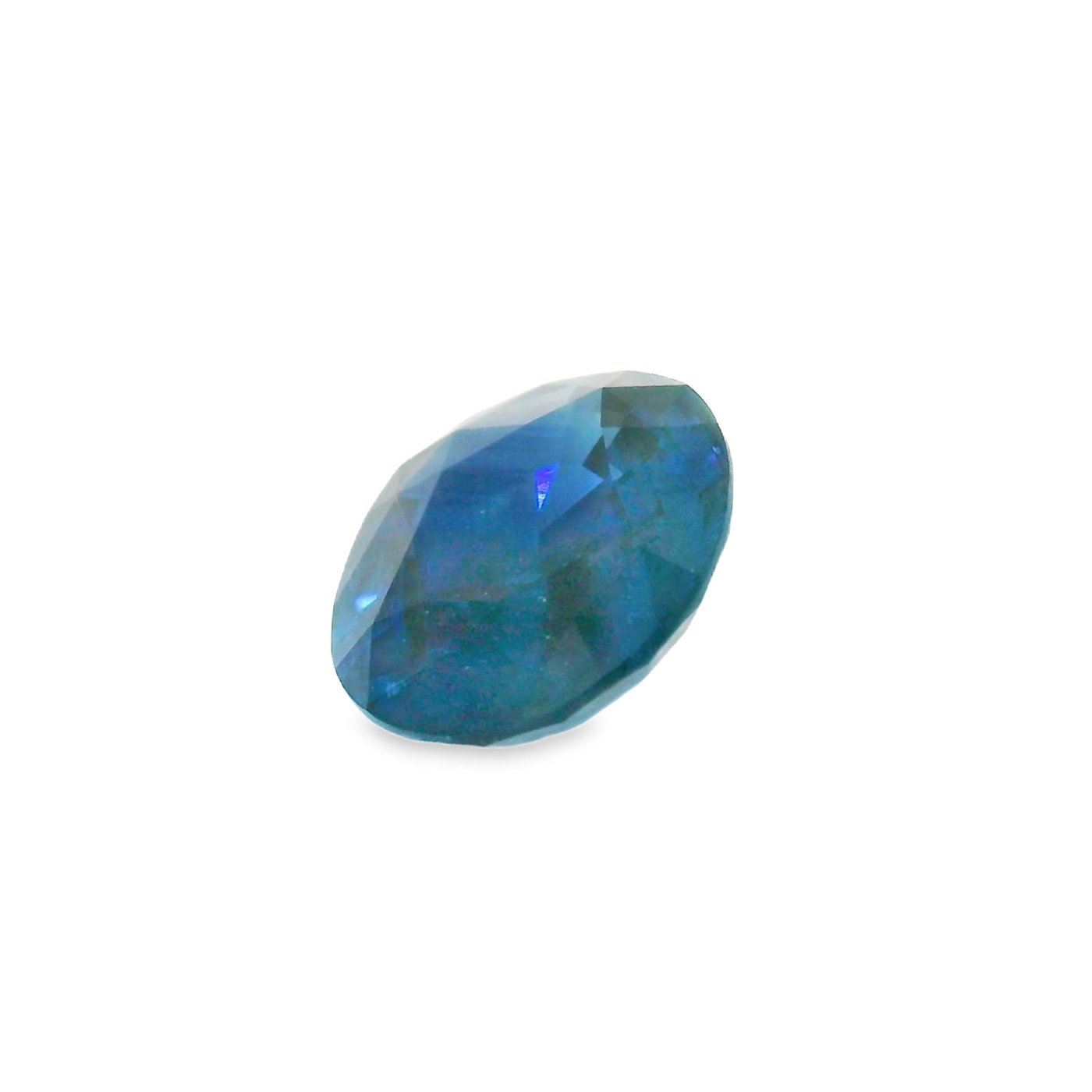 Saphir bleu 2.70 carats ovale chauffé