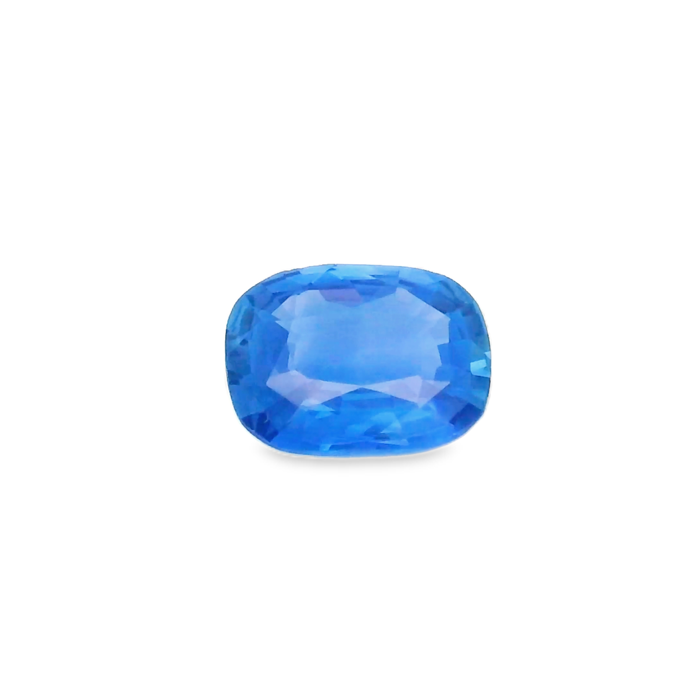 Saphir bleu 1.24 carats coussin non chauffé