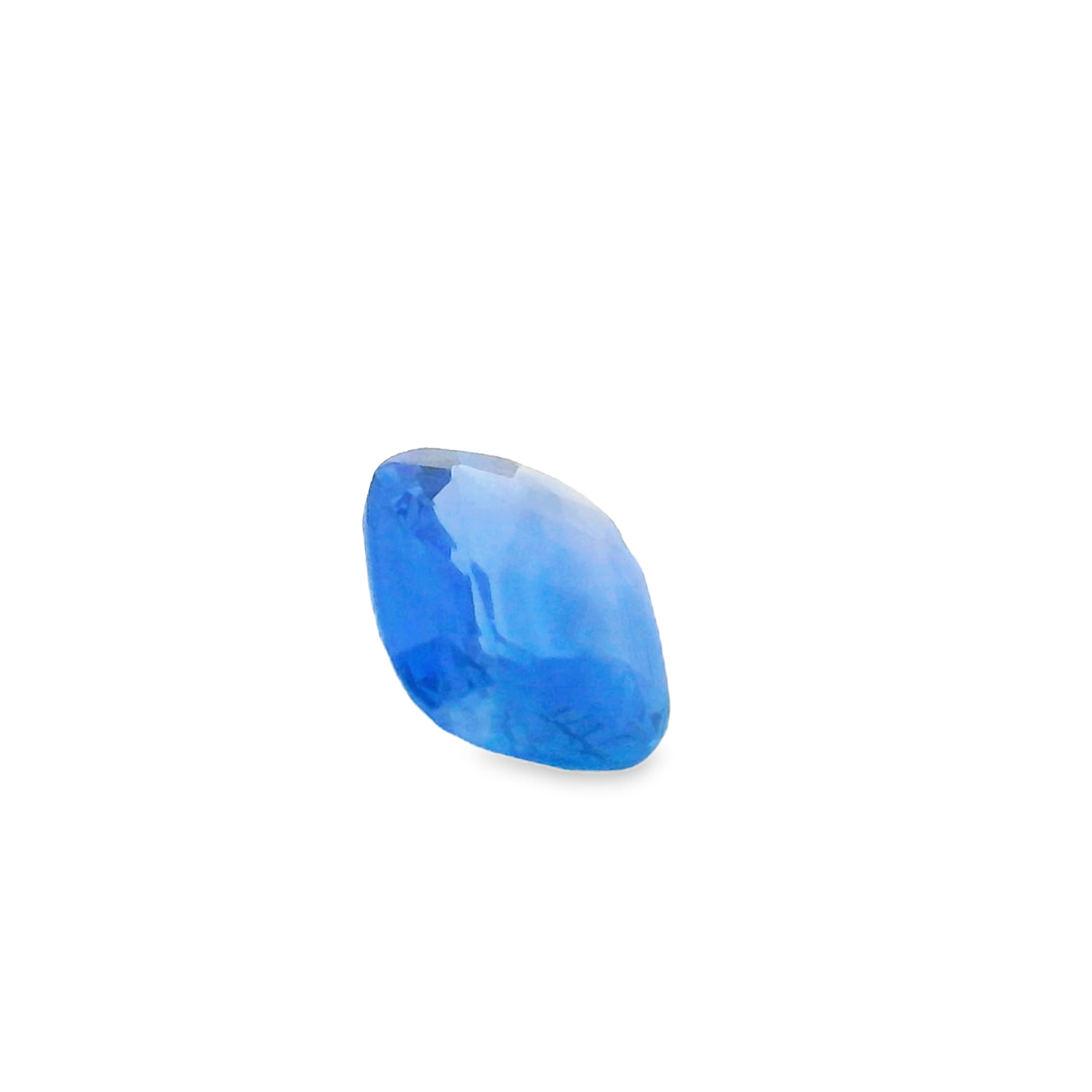 Saphir bleu 1.24 carats coussin non chauffé