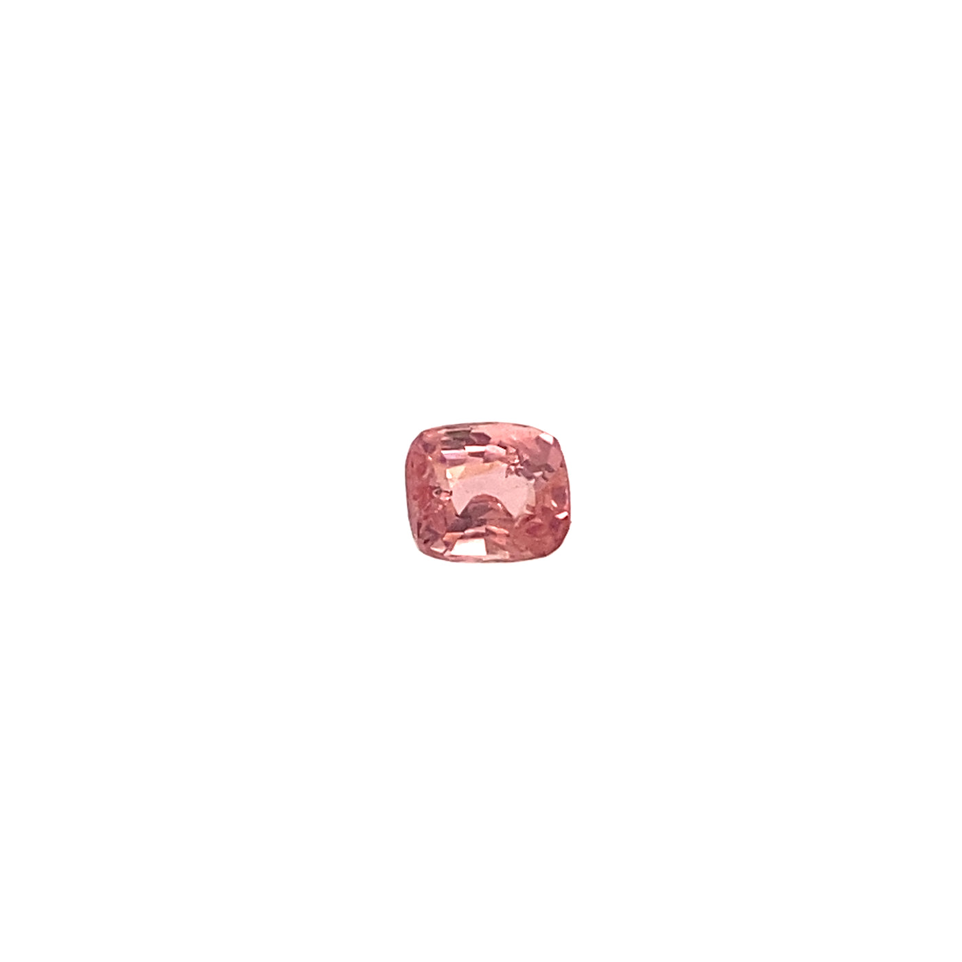 Spinelle rose orange 0.6 carats coussin