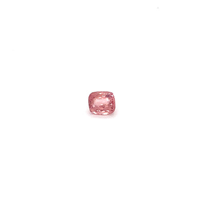 Spinelle rose orange 0.6 carats coussin