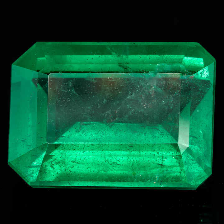 Émeraude 19.08 carats émeraude low oil Zambie - vue 1