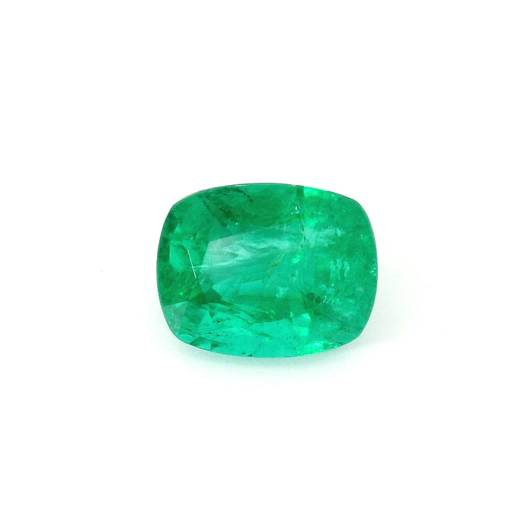 Emeraude 3.58 carats coussin Zambie faiblement huilée - vue 1