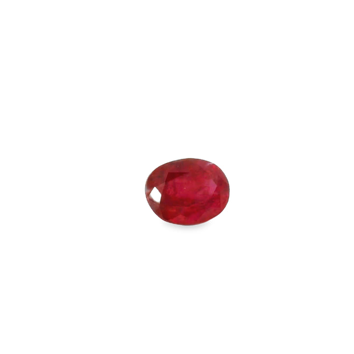 Rubis 0.52 carats ovale chauffé - vue 1