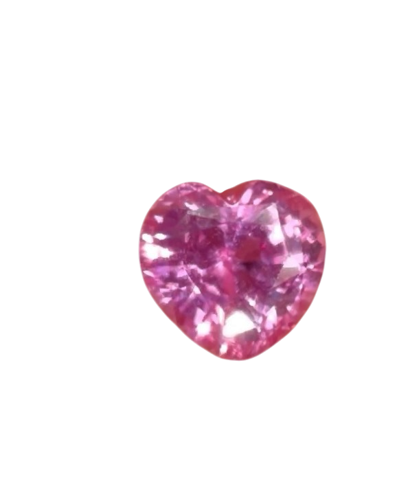 Saphir rose chauffé 1.07 carats - vue 1