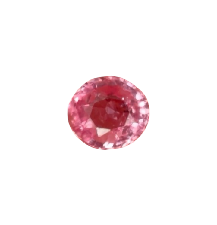 Saphir padparadscha 0.9 carats chauffé - vue 1