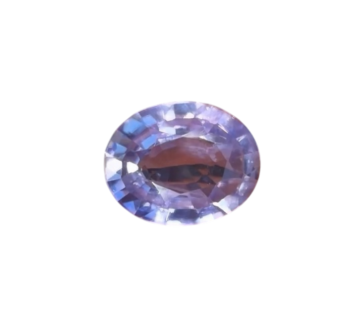 Saphir mauve 1.26 carats non chauffé - vue 1