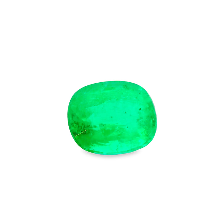 Émeraude du Brésil 4.80 carats faiblement huilée coussin - vue 1