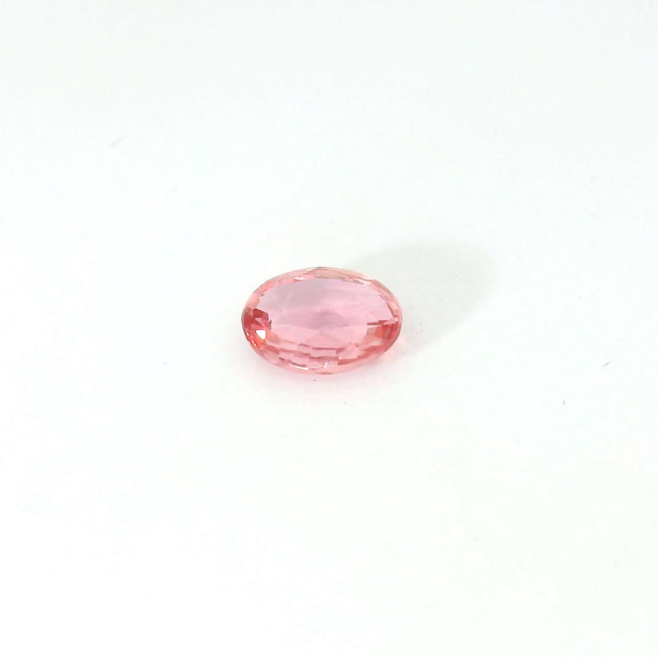 Saphir Padparadscha 0.71 carats chauffé ovale