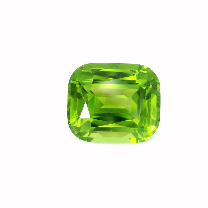 Péridot naturel 15.52 carats coussin - vue 1