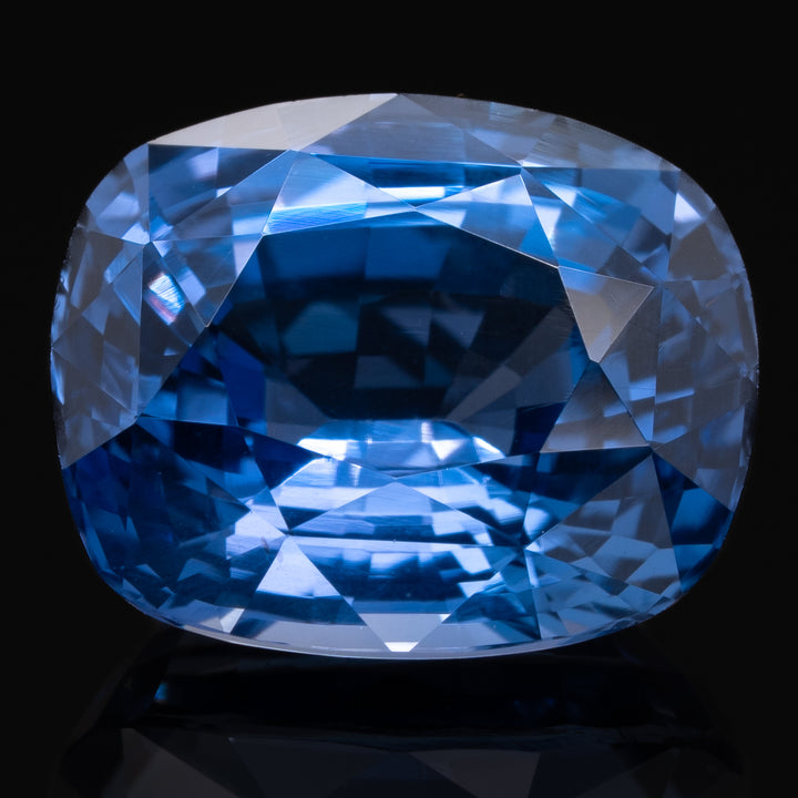 Saphir Bleu 2.63 carats coussin non chauffé - vue 1