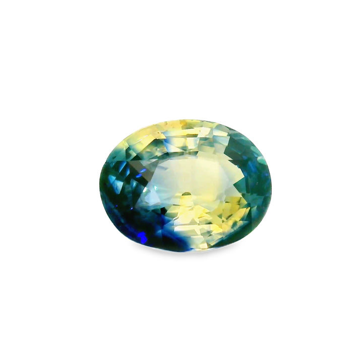 Saphir Bi-Color Non Chauffé 4.41 Carats – Taille Ovale - vue 1