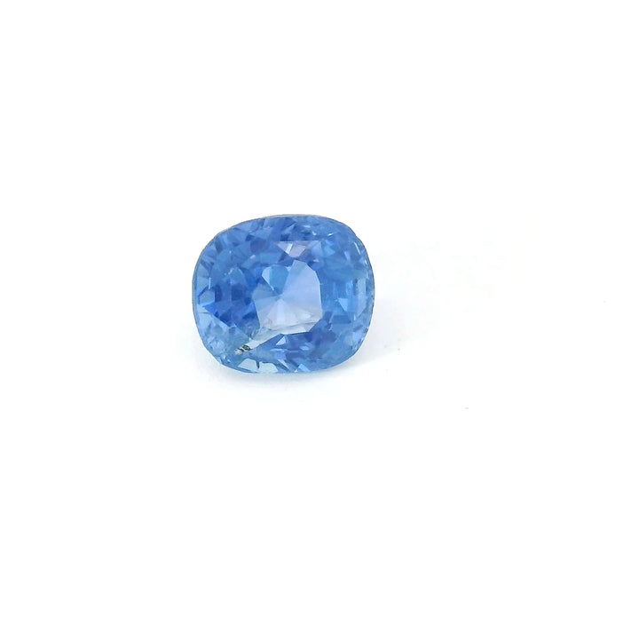 Saphir bleu chauffé 1.41 carats coussin - vue 1