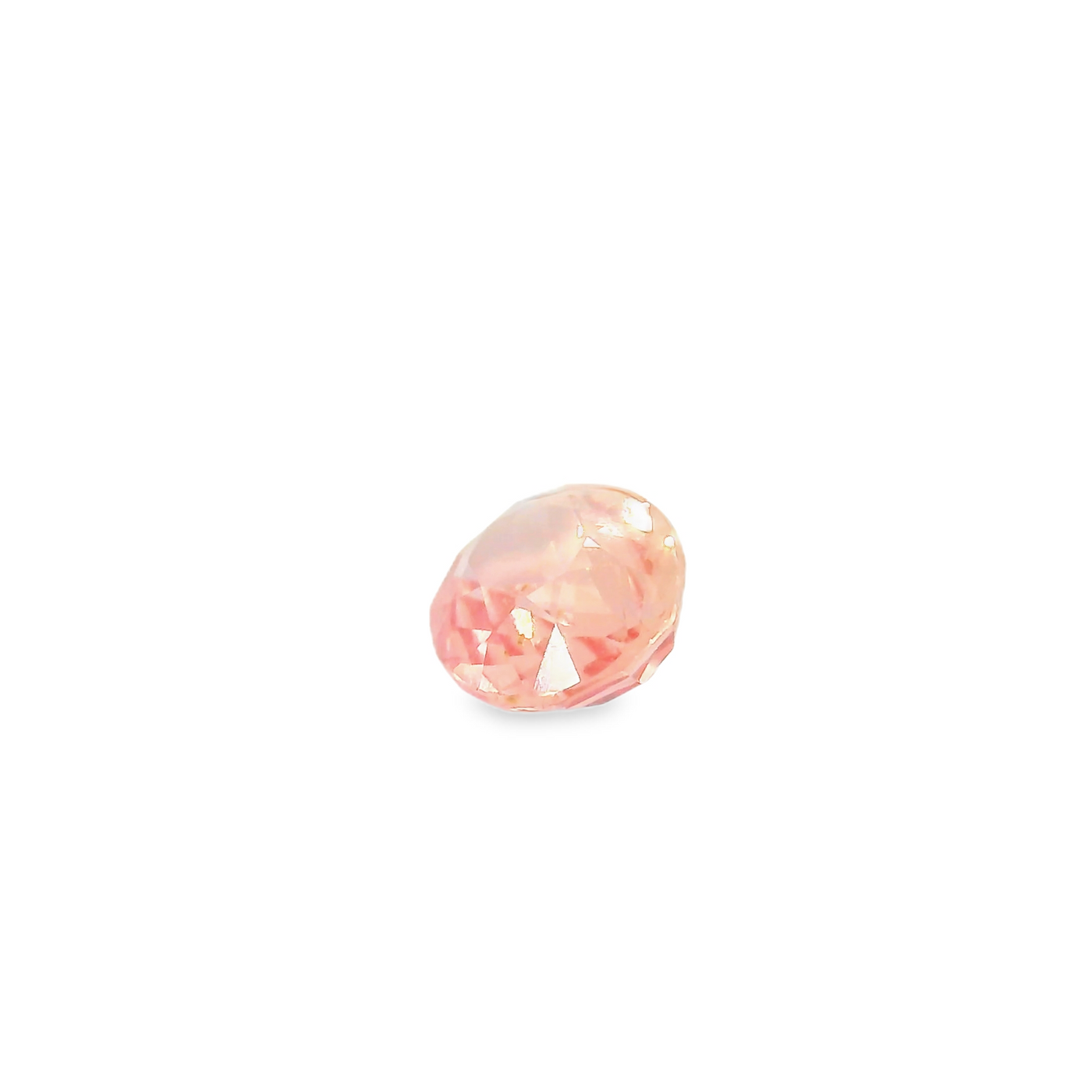 Saphir Padparadscha ovale 0.55 carats ovale chauffé