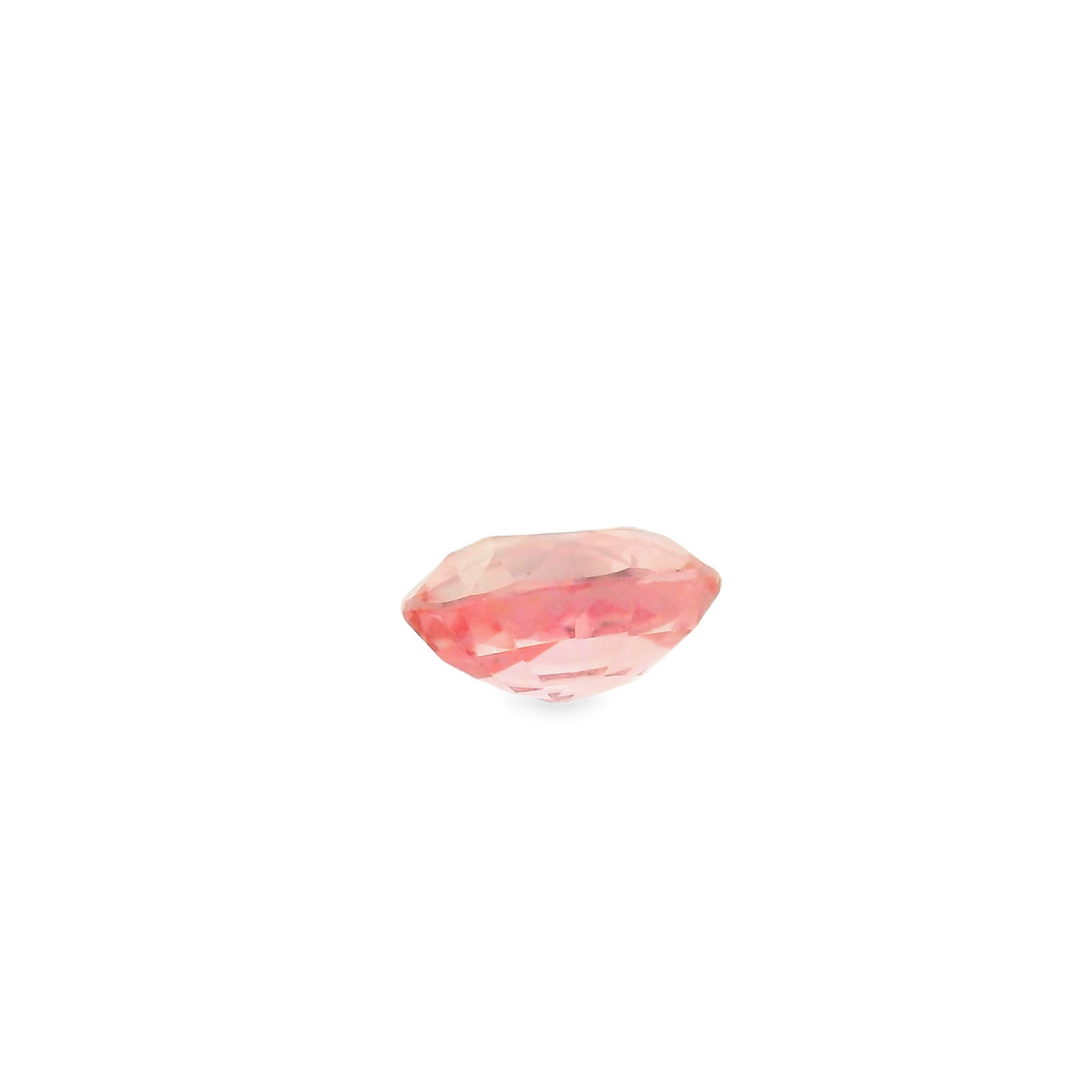 Saphir Padparadscha ovale 0.55 carats ovale chauffé