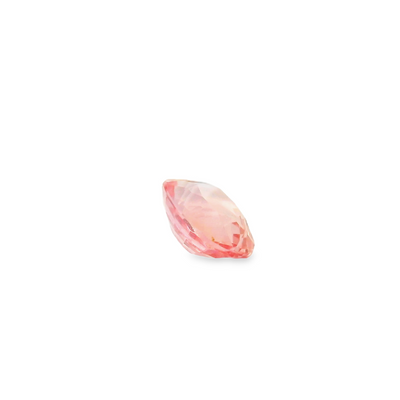 Saphir Padparadscha ovale 0.55 carats ovale chauffé