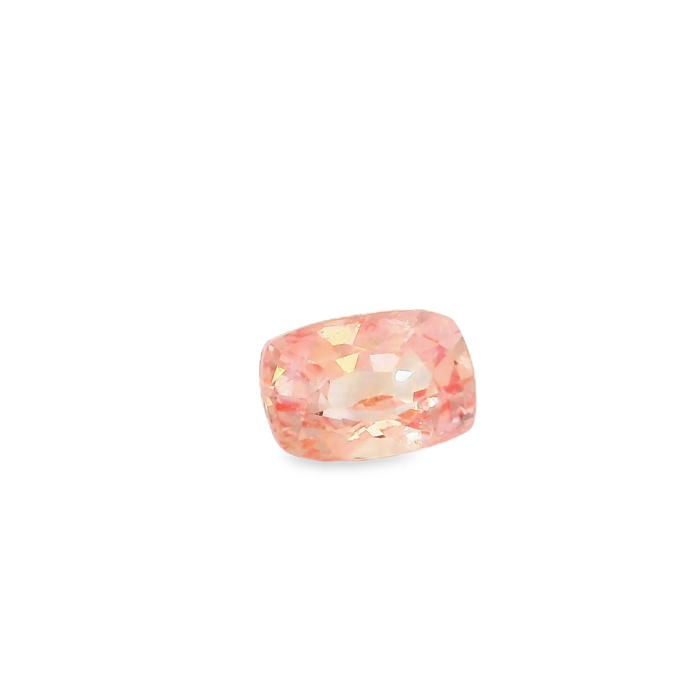 Saphir Padparadscha coussin 0.59 carats coussin chauffé