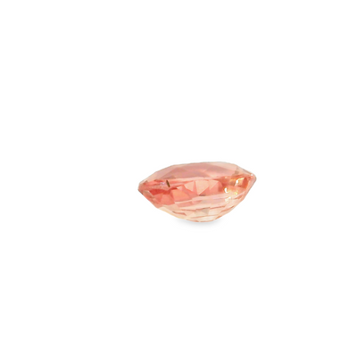 Saphir Padparadscha ovale 0.63 carats ovale chauffé