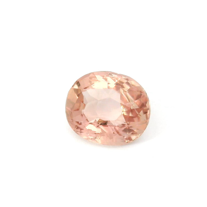 Saphir Padparadscha de Madagascar 2.01 carats non chauffé ovale - vue 1