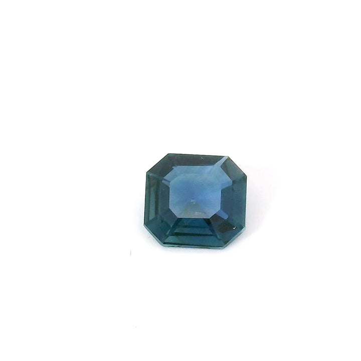 Saphir teal 0.68 carat asscher chauffé - vue 1