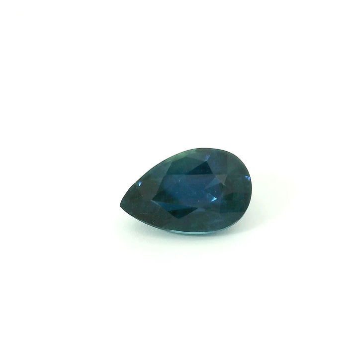 Saphir teal 1.09 carats poire chauffé - vue 1