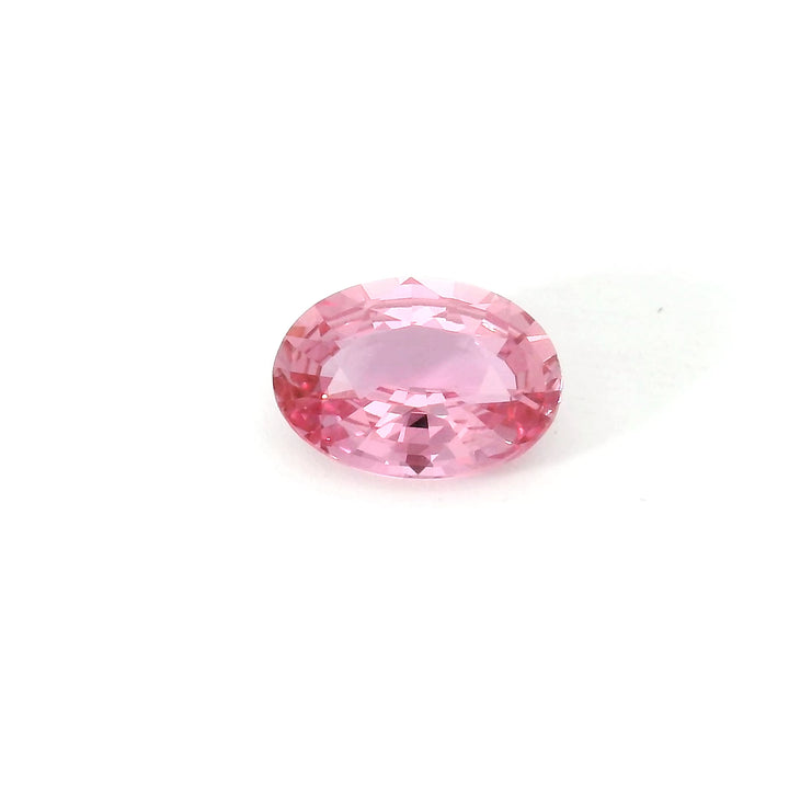 Saphir rose chauffé 1.21 carats ovale - vue 1