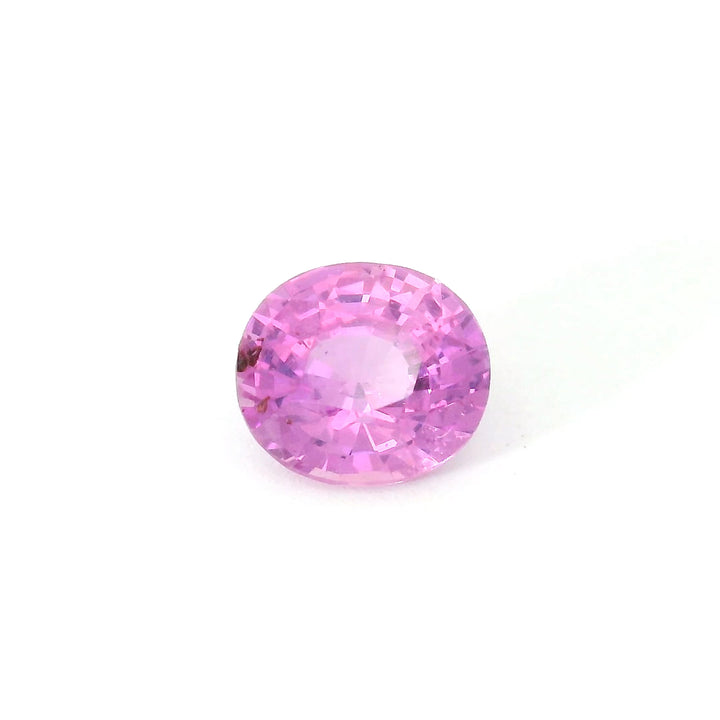 Saphir rose de Sri Lanka 1.30 carats non chauffé ovale