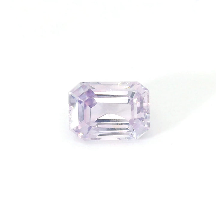 Saphir rose chauffé 2 carats octogone - vue 1