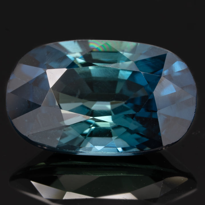 Saphir teal 2.49 carats coussin non chauffé - vue 1