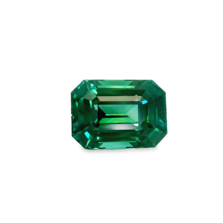 Saphir Teal Non Chauffé 6.40 Carats – Taille Octogonale - vue 1