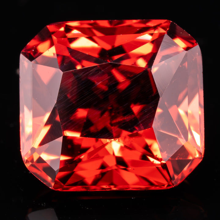 Spinelle rouge 2.55 carats asscher - vue 1
