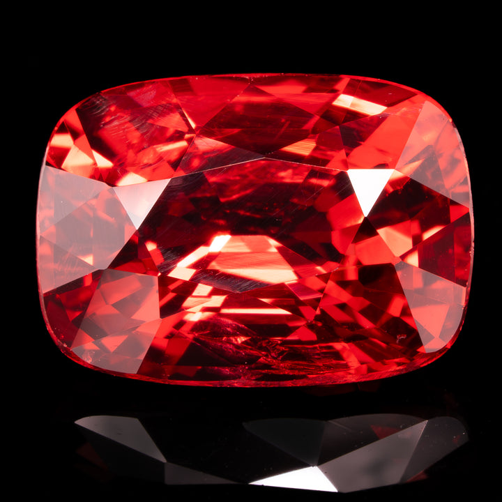 Spinelle rouge 3.49 carats coussin - vue 1