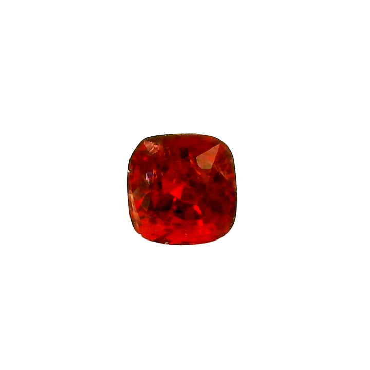 Spinelle de Birmanie rouge - Taille coussin 0.88 carats non traité - vue 1