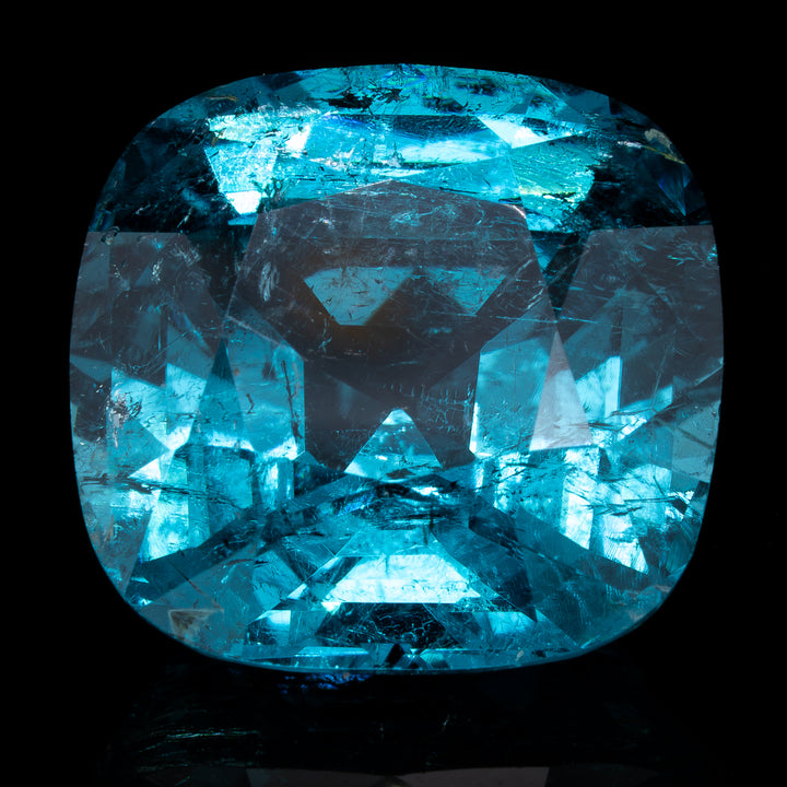 Tourmaline bleue 11.87 carats coussin non traitée - vue 1