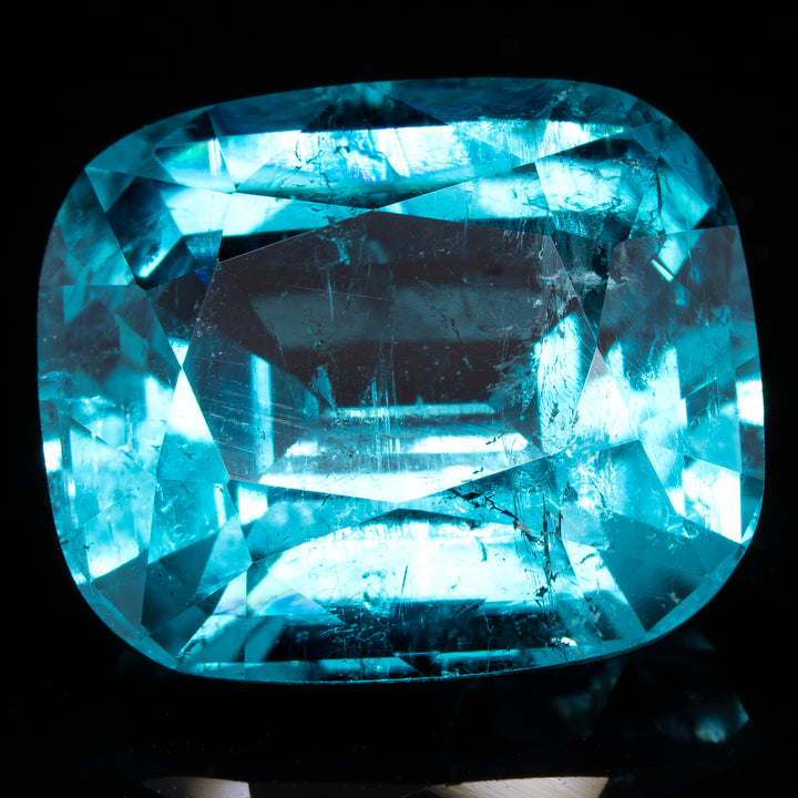 Tourmaline bleue 5.24 carats coussin non traitée - vue 1