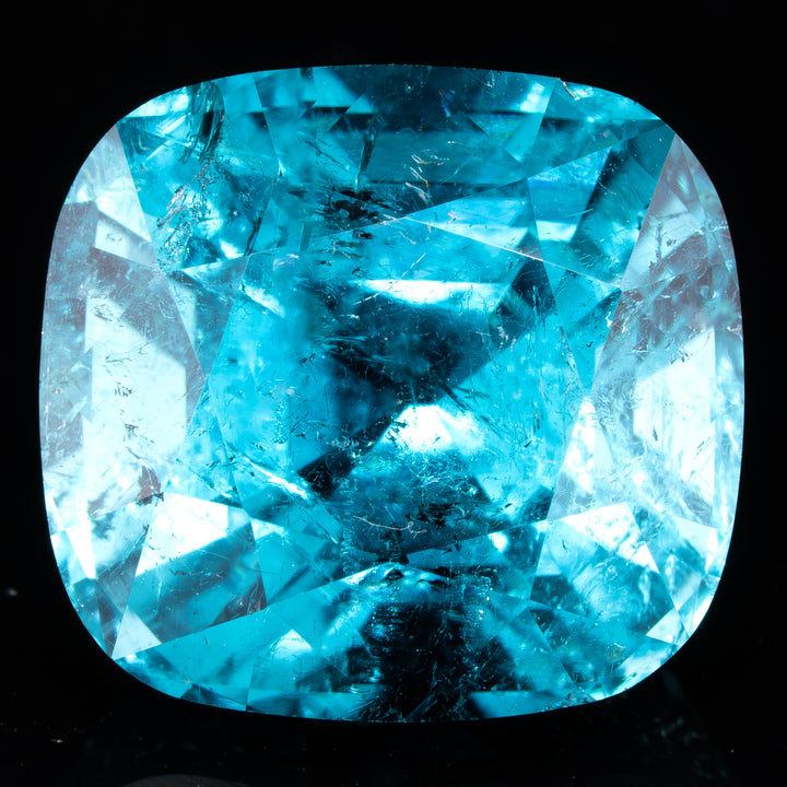 Tourmaline bleue 7 carats coussin non traitée - vue 1
