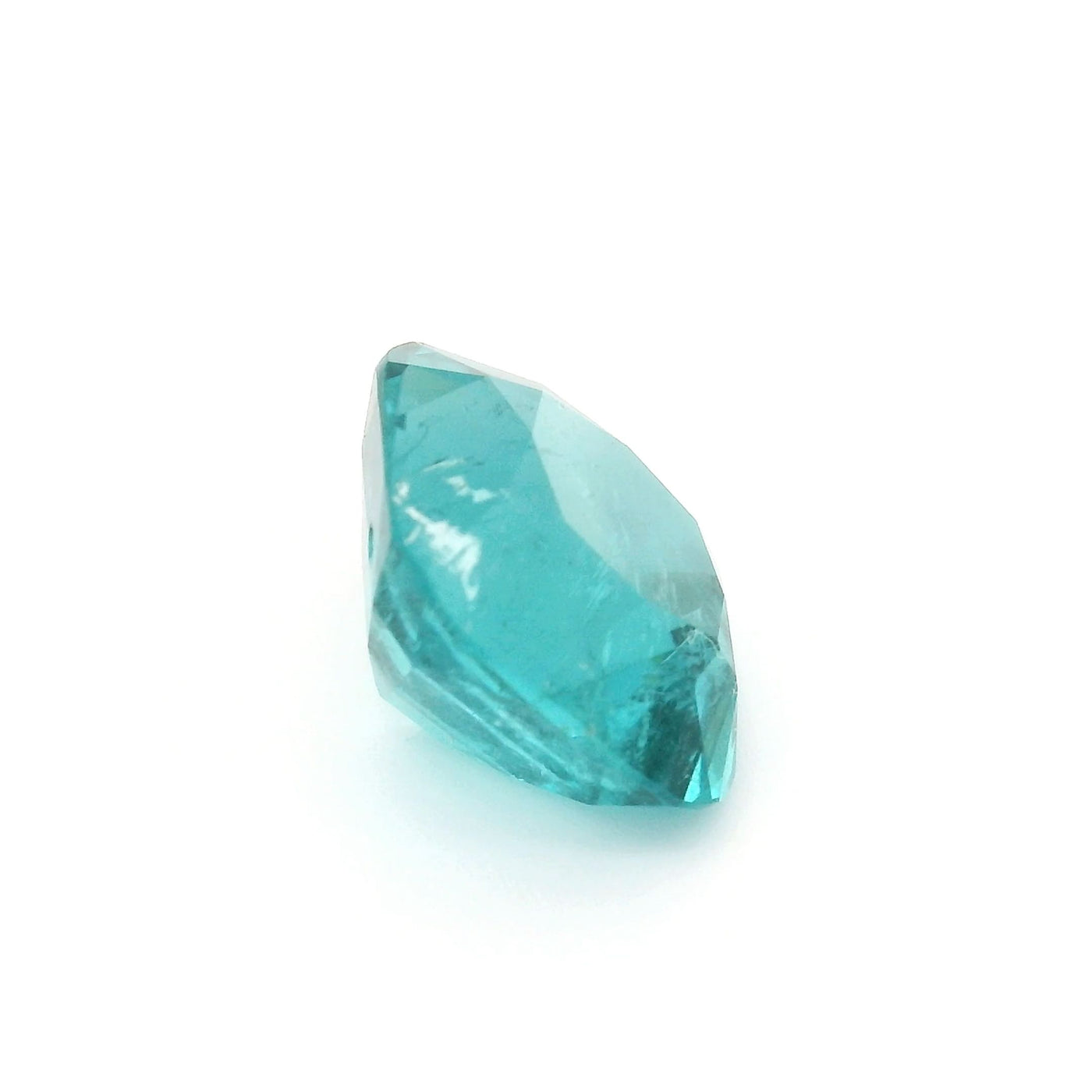 PRIX SUR DEMANDE Tourmaline blue lagoon 6.21 carats coussin