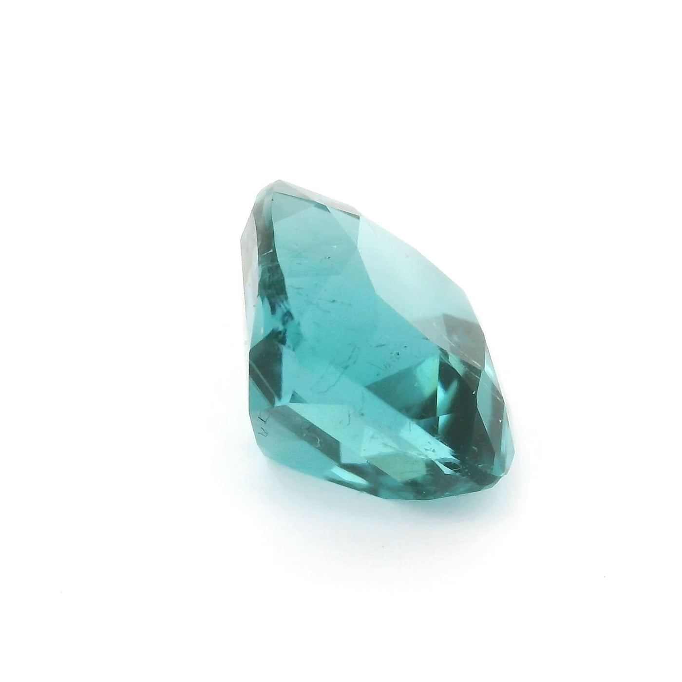 PRIX SUR DEMANDE Tourmaline blue lagoon 6.55 carats coussin