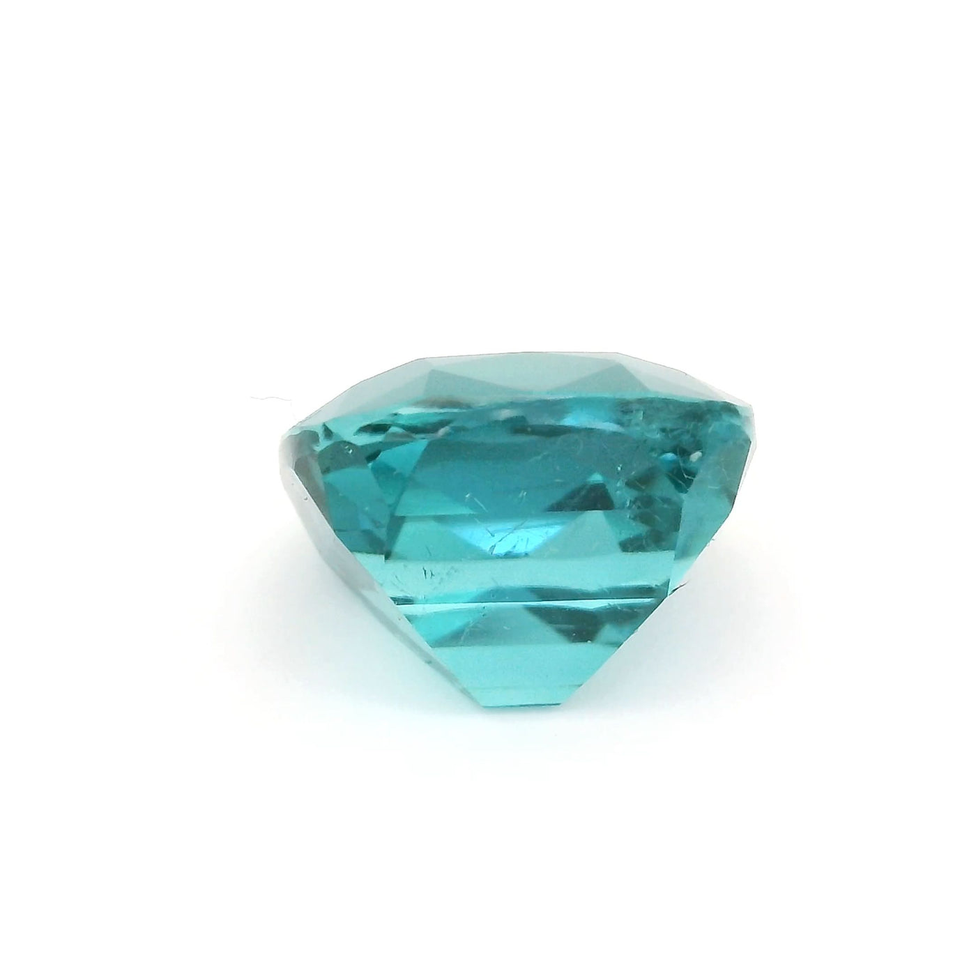 PRIX SUR DEMANDE Tourmaline blue lagoon 6.55 carats coussin