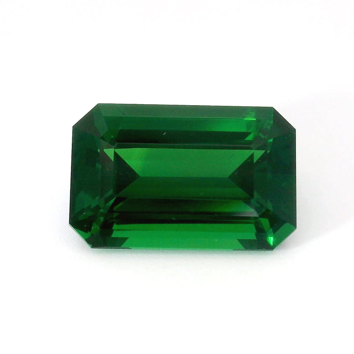 Grenat tsavorite de Tanzanie 5.01 carats taille émeraude non traité
