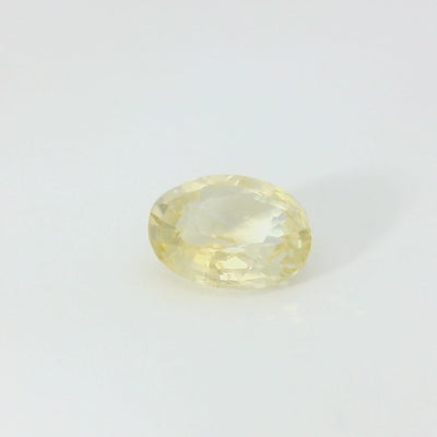 Saphir jaune 1 carat ovale non chauffé