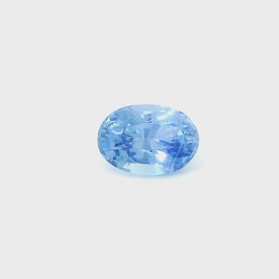 Saphir bleu 0.82 carats ovale non chauffé