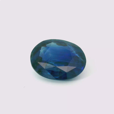 Saphir bleu 2.70 carats ovale chauffé