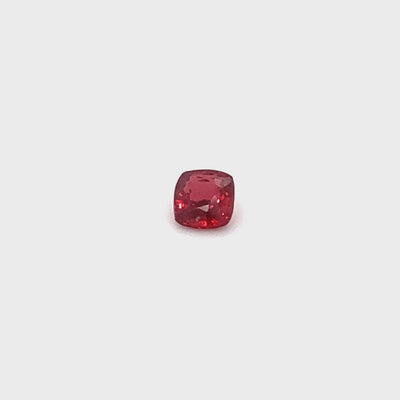 Spinelle rouge 0.5 carat coussin