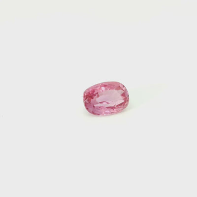 Saphir padparadscha 0.79 carats coussin non chauffé