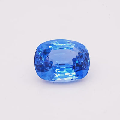 Saphir Bleu 2.63 carats coussin non chauffé