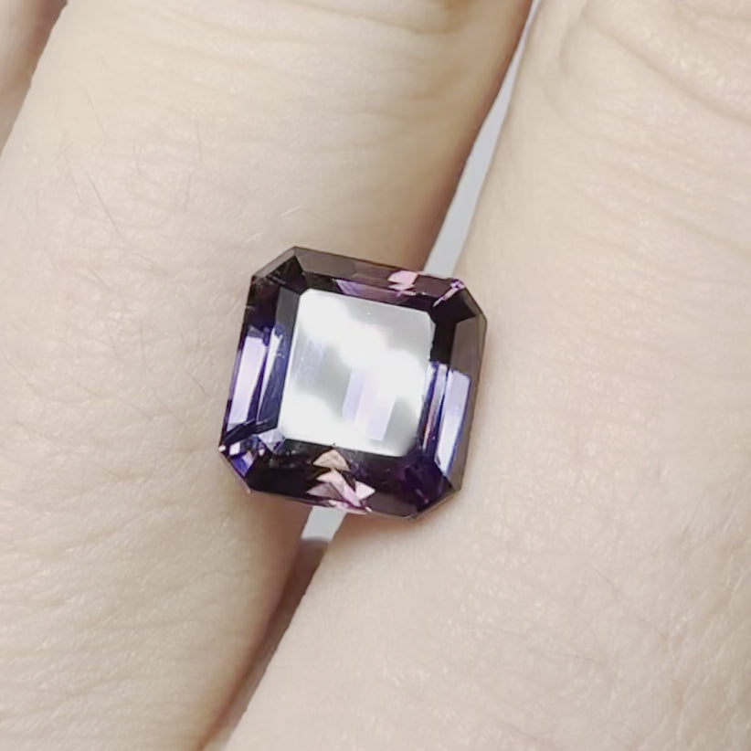 Tanzanite 6.25 carats asscher non chauffée