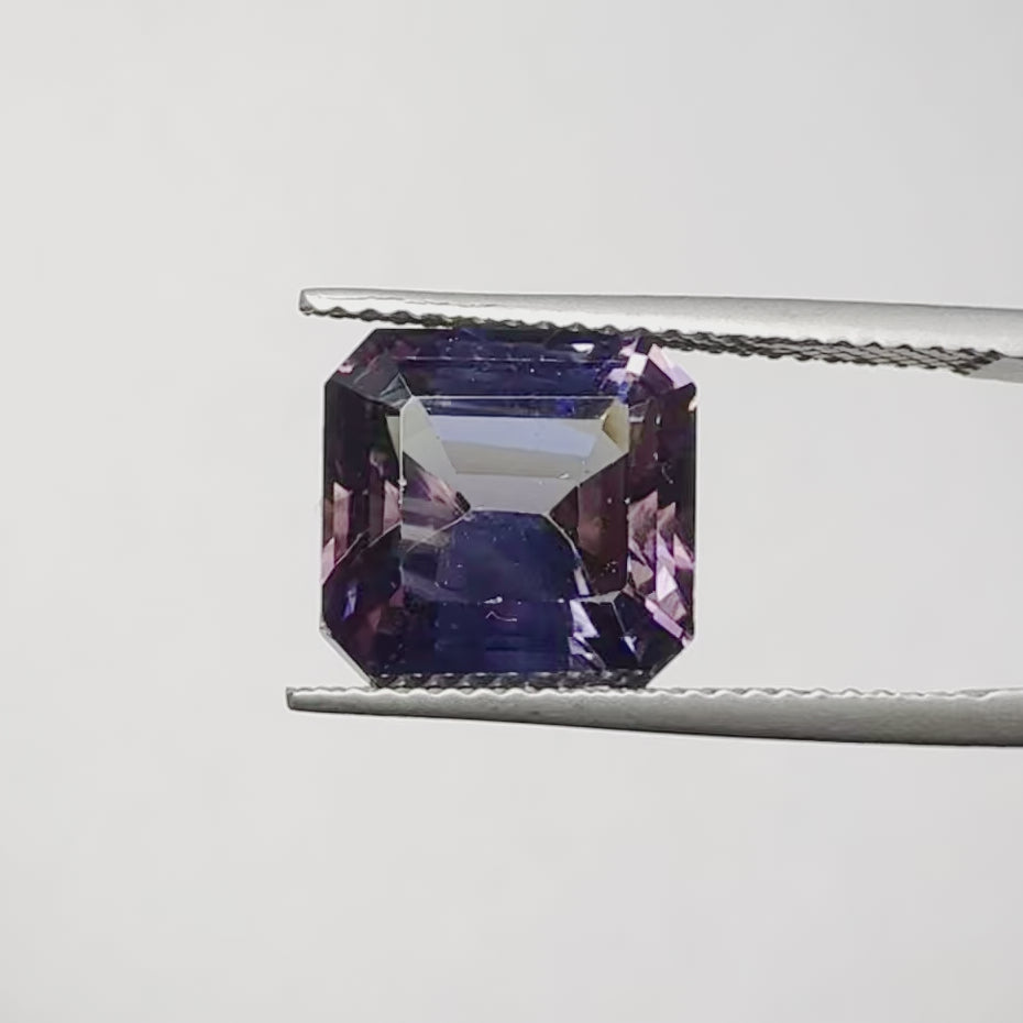 Tanzanite 6.25 carats asscher non chauffée