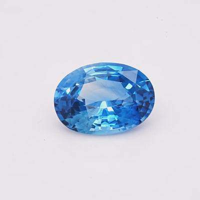 *PRIX SUR DEMANDE* Saphir bleu 3.76 carats ovale non chauffé