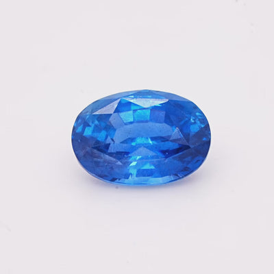 Saphir bleu 2.56 carats ovale non chauffé